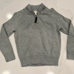 Toddler‎ Gray JCrew Crewcuts Quarter-Zip Sweater
